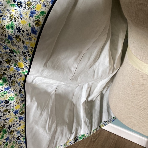 Talbots NWT cotton ditsy floral summer blazer size 14 business casual office - Picture 8 of 14